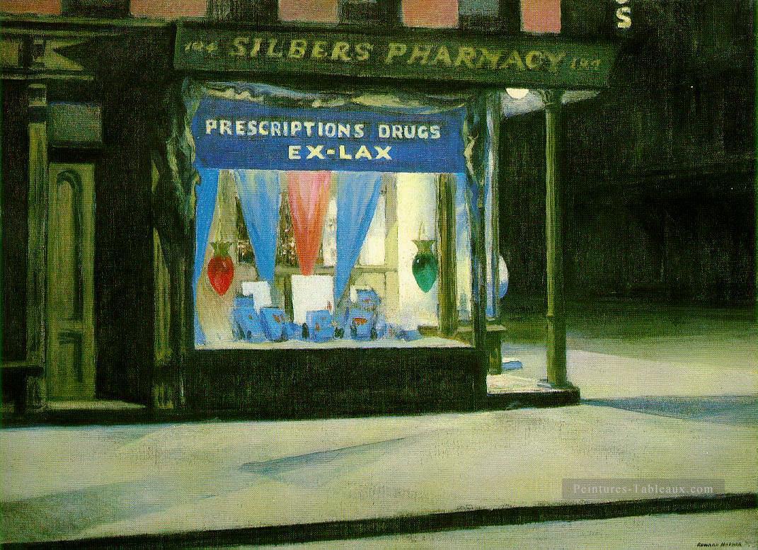 drugstore 1927 Edward Hopper Peintures à l'huile